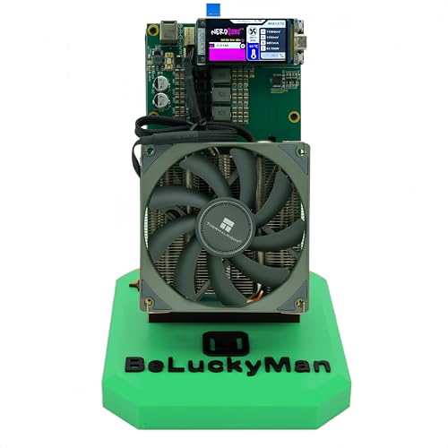 Bitcoins Miner Solo Lottery Miner 4.8TH/s SHA-256 Crypto Miner NerdQaxe++ 4 Pieces BM1370 Asic Chip 2.4G WiFi Home Use Machine (Green)