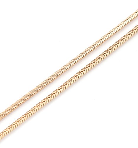 NLCAC Filigree Leaf Pedant Necklace Snake Chain Gorgeous Hollow Leaf Necklace for Women - Image 5