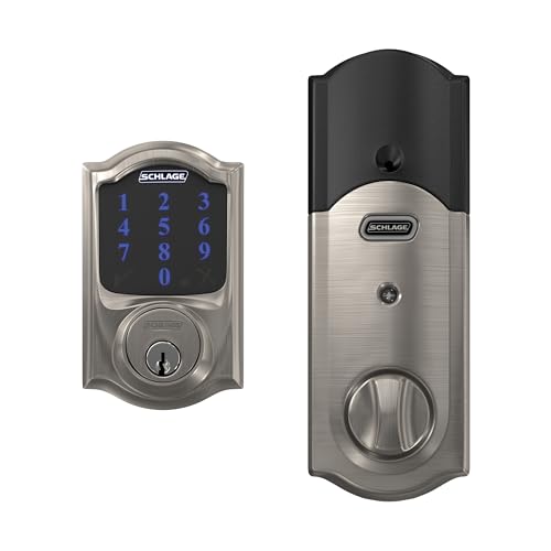 Schlage BE469ZP CAM 619 Connect Smart Deadbolt with Alarm with Camelot Trim in Satin Nickel, Z-Wave Plus Enabled by SCHLAGE - Image 6