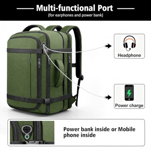 Image of TSA-Friendly Carry On Backpack 35-45L Expandable with LifetimeWarranty