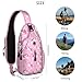 Imagen de Mochila cruzada de unicornio pequeña resistente al agua con correa ajustable para el pecho