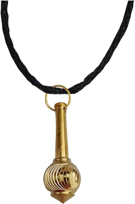 Hanuman Gada Brass Locket for Men Brass 
