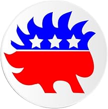 Libertarian Party Porcupine - 100 Pack Circle Stickers 3 Inch - Political Symbol