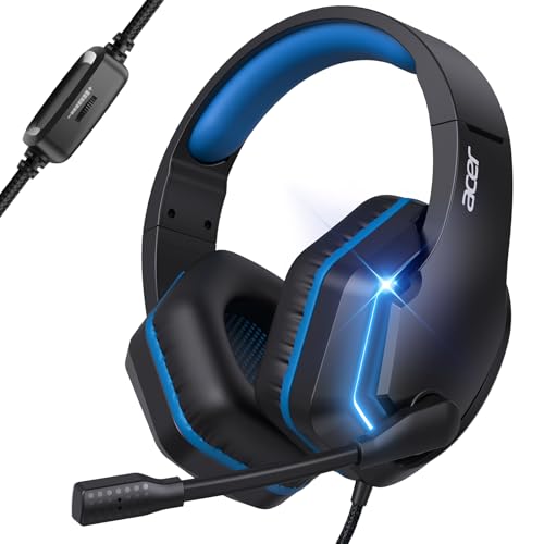 Acer Wired Gaming Headset for PS5, PS4, PC, Xbox Series