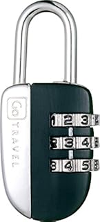 Go Travel 3 Dial Secure Combination Luggage, Suitcase Padlock (Black) (Ref 331)
