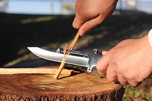 Kratos Zf1 Hunting Knife | 12" Hardened High Carbon 440A Stainless Steel Full Tang Blade | For Outdoor Bushcraft, Boning, & Camping #TOP4
