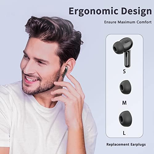 Wireless Earbuds, Bluetooth 5.1 Earphones with LED Display, IPX7 Waterproof in Ear Wireless Earphones, 40H Playtime Touch Control Bluetooth Earbuds for Sports Outdoor Daily Use