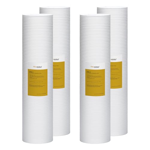 Filterelated 1 Micron 20" x 4.5" PP Grooved Sediment Water Filter Cartridge by Filterelated - Used condition - CA$87.39