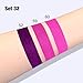 evpct 3Pcs Purple Hot Pink Fuchsia Red Matte Liquid Lipstick Lip Stain Sets for Women, Matte Lipstick Long Lasting Waterproof Permanent 24 Hours original, Lip Sticks Pack for Halloween Daily Makeup