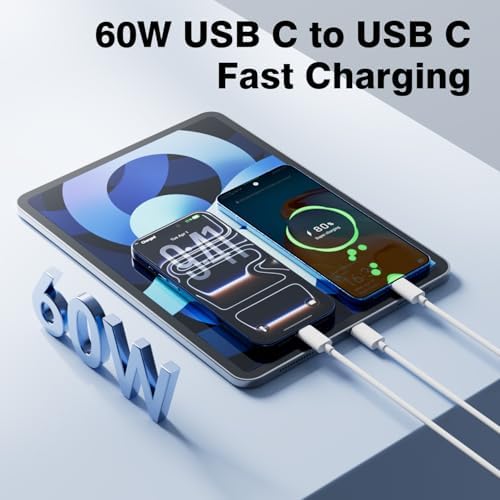 USB C to USB C Cable 60W for Apple iPhone 17 16 15 Plus Pro Max Air 3.3FT - 1