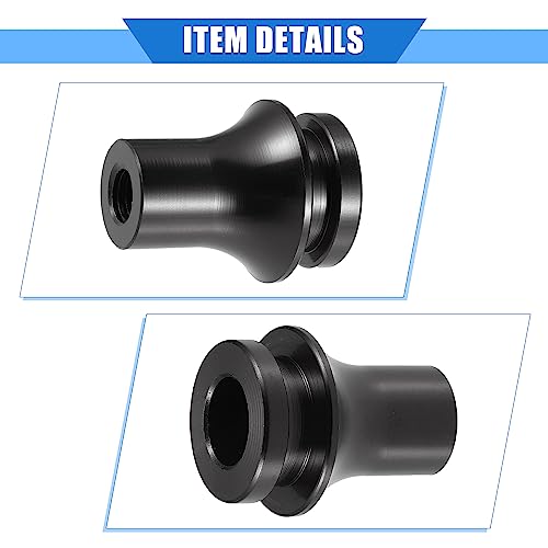 VekAuto Car Gear Shift Knob Adapter, M10x1.5 Shifter Boot Retainer Universal for Manual Transmission Vehicles Durable Aluminum Alloy Black