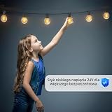 Miootly Zewnętrzna Girlanda świetlna 61M z 100+4 Plastikowymi żarówkami