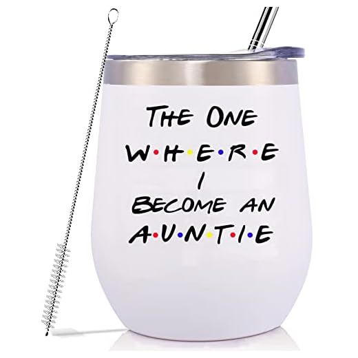 Baby Reveal Gifts for Aunt Sister Best Friends-New Aunt To Be-Pregnancy Announcement Gift-Friends TV Show-12oz Tumbler Coffee Mug Cup-THE ONE WHERE I BECOME AN AUNTIE