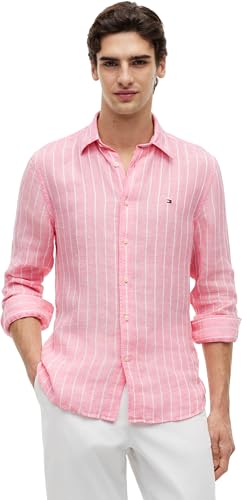 Chemise L/S Homme en lin Tommy Hilfiger idéale pour vos sorties estivales et terrasses