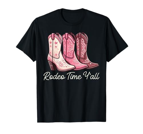 Rodeo Time Y'all Chapeau de Cowgirl Cowboy Western Rodeo pour Femme T-Shirt