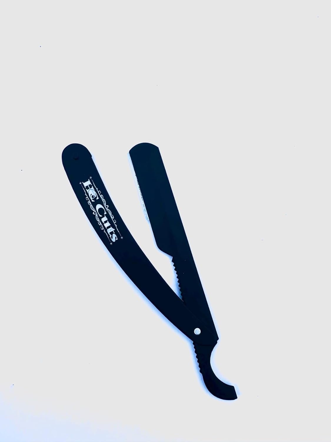 Turkish Straight Razors for Men, Black Matte Powder Coating