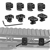 APLUSGEAR ABS Plastic Pressure Switch Cable Guides Compatible for Mlok Compatible Wire Management Clips for M300 PEQ Etc 8-Piece Set