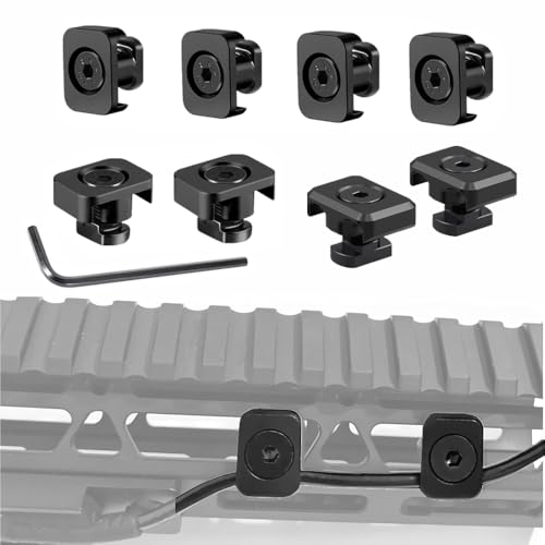 APLUSGEAR ABS Plastic Pressure Switch Cable Guides Compatible for Mlok Compatible Wire Management Clips for M300 PEQ Etc 8-Piece Set