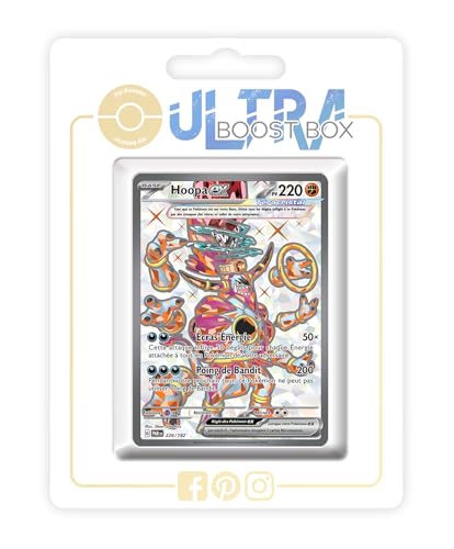 Hoopa ex 226/182 Full Art Téracristal Secrète - Myboost X Écarlate et Violet 4 Faille Paradoxe - Coffret de 10 Cartes Pokémon Françaises