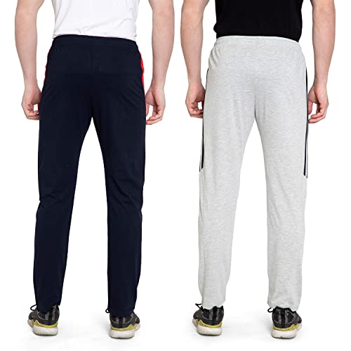 Image of Zeffit Solid Cotton Track Pants /Lower Sport Wear for Men & Boys | Stylish Regular Fit Track Pants for Gym /Running /Workout /Jogging /Sports (Pack of 2)