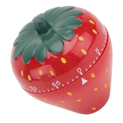 TOPPERFUN Temporizador con Alarma Bonito Contador Gestor De Tiempo De Cocción Recordatorio De Cocina Acero Inoxidable Rojo