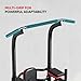 Joppoint Pull Up Bar Station, Adjustable Multifunction Power Tower Dip Bar Station Home Gym Strength Training Workout Equipment for Pull-up Push-up Dips (Black-Classic).
