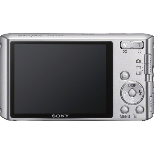 Image of Sony Cyber-Shot DSC-W610 14.1MP Point-and-Shoot Digital Camera (Silver) with Camera Case