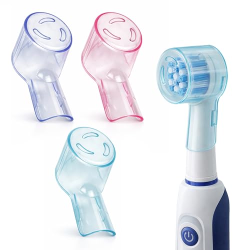 Generico Copri Spazzolino Elettrico Set 3 Pezzi Compatibile Con Oral B per Testine e Viaggio
