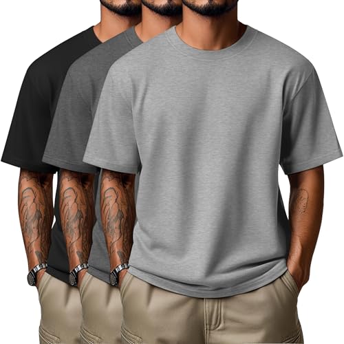 T-shirt col rond homme Neer pour l'été, hauts à manches courtes basiques look casual chic