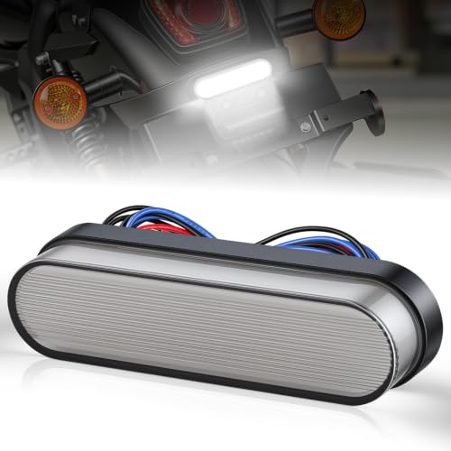 Image of iFunyLED Oval LED Tail Light Smoked Lens White Clearance Lamp,12V-24V Super Bright for Back Up Reverse Side Marker Light, Fits for Caravan Motorcylce ATV Truck Trailer and RV (Pack of 1)