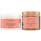 SheaMoisture Coconut & Hibiscus Curl Enhancer for thick, curly hair 326 ml & Defining Styling Gel 431 ml