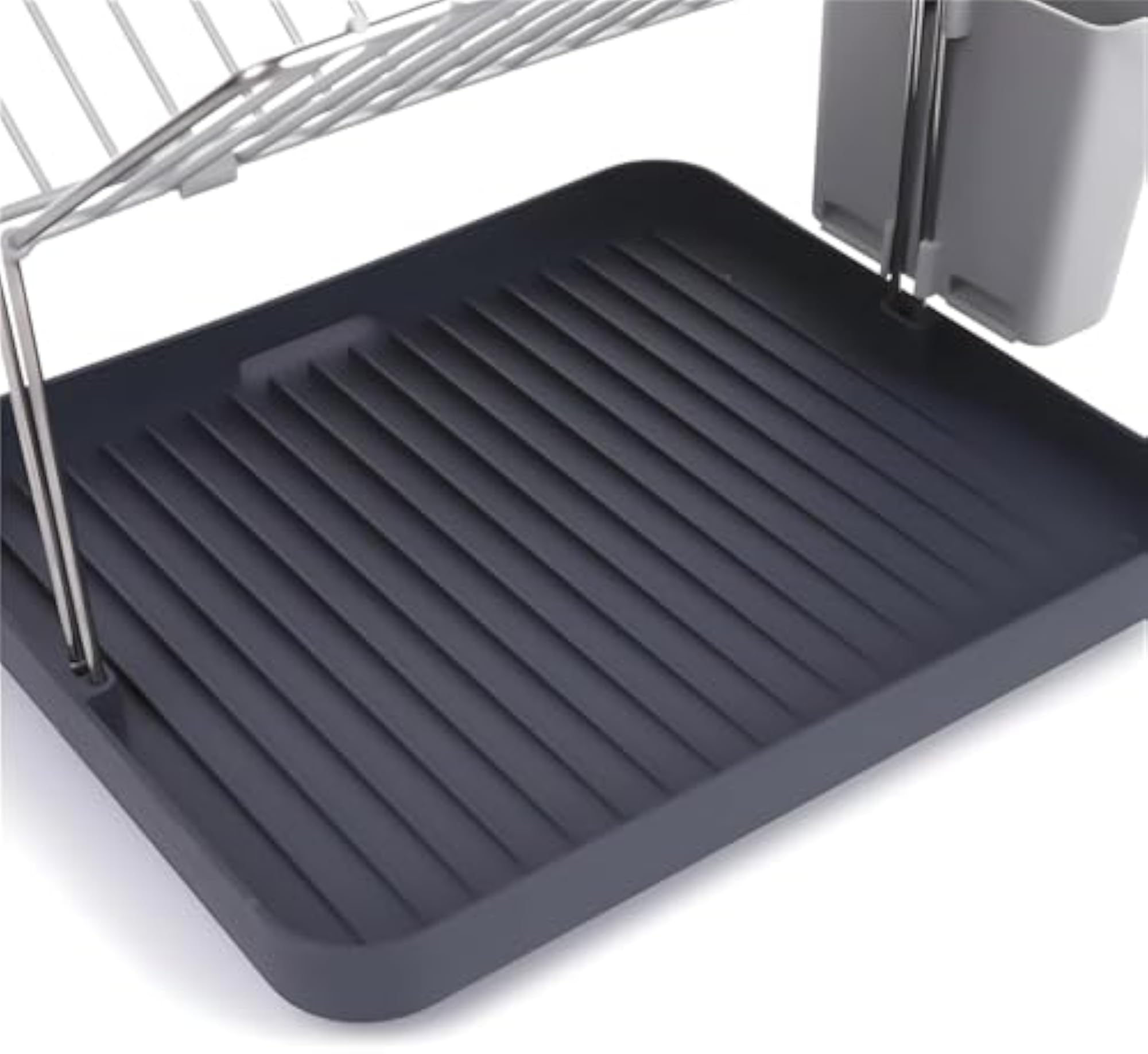 2-Tier Y-Rack Dish Drying Rack with Drainboard