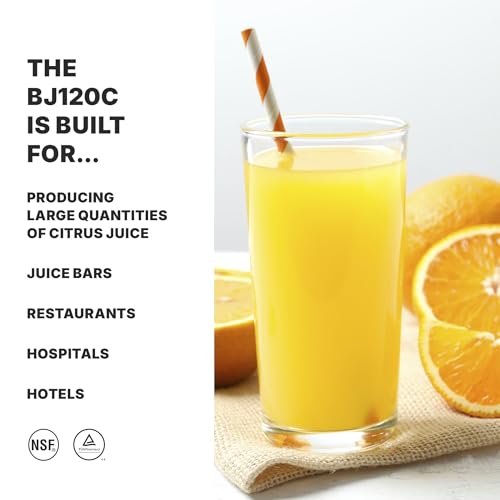 Waring Commercial Compact Electric Citrus Juicer, 120 Oranges per Hour Capacity, Universal Reamer for Bars & Restaurants, TUVus Certified, BJ120C by Waring - Image 2