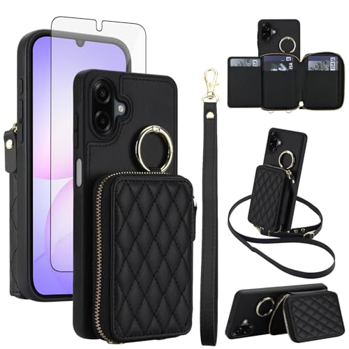 ASUS wish �g�ѓd�b�P�[�X Samsung Galaxy A07 4G �E�H���b�g�Z���J�o�[ RFID�u���b�N �����K���X�X�N���[���v���e�N�^�[�t�� ���X�g �N���X�{�f�B �X�g���b�v �W�b�p�[�����O �o�b�N�� �J�[�h�z���_�[�X���b�g AO7 A 0