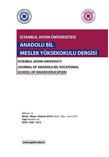 Istanbul Aydin Universitesi: Anadolu Bil Meslek Yuksek Okulu Dergisi (Yıl Year: 13 Nisan - Mayıs - Haziran 201) (Turkish Edition)