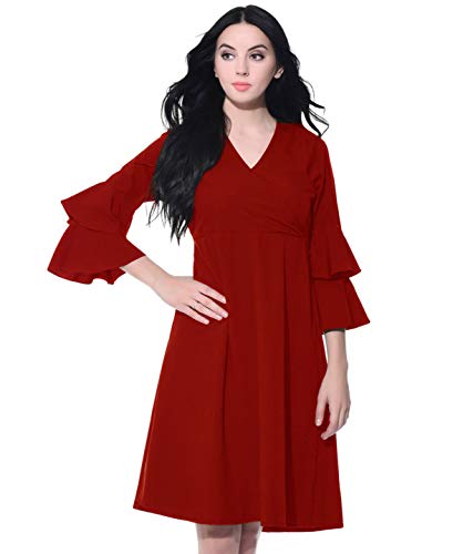 Image of Uptownie Lite Women's Crepe Skater Knee Length Dress