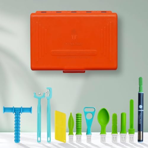 Image of Special Kit - Sensory Integration, Speech & Feeding Therapy Tools | Includes..Oro Moto Vibration brash, Pointer Spoon, Tongue Depressor, Wee Round Tip, Wee Round Textured, Soft Pointer, Uni Tip, Talk-Seal, Tongue Lateralization, Lip Seal, Chewy Tube Blue Pack of 1 Kit