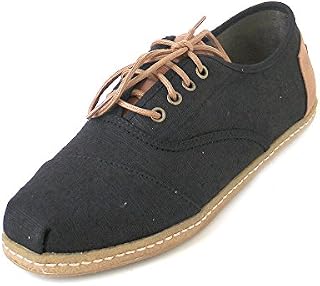 TOMS Mens Cordones Casual Sneakers, Black, 10.5