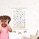 MeinBaby123® XL ABC Lernposter Grundschrift für Kinder (GS) | Buchstaben Laute von A - Z | Alphabet ABC | geeignet für Kindergarten, Vorschule, Grundschule (Lernposter Tiere A2)