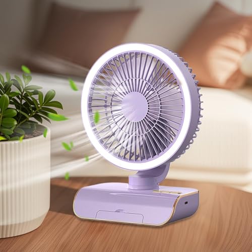 Ventilateur circulateur d'air de bureau de table réglable 5 vitesses - 4