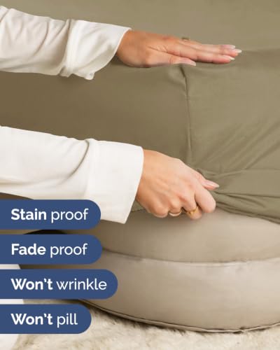 Image of CGK Linens 2 Pack Extra Deep Twin XL Fitted Sheets - Khaki