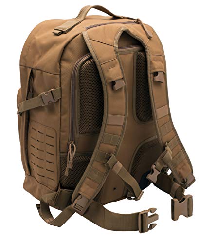LAPG Atlas 24 Hour Tactical Backpack for Men & Women, Large Hiking Camping Bug Out Backpack, Combat Survival Gear Bag, Coyote - Image 3