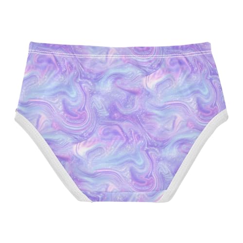 Joisal Pastel Purple Abstract Aesthetic Girl Panties Cute Toddler Girls Underwear Cotton Stylish Kids Briefs Undies 2t2