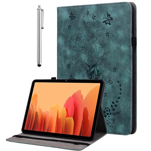Étui Honor Pad X8a 11 pouces housse protection vert en cuir avec porte-stylet