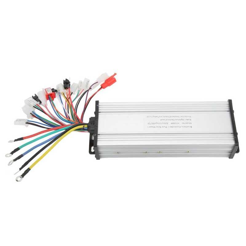 Kontroler hulajnogi elektrycznej, bezszczotkowy kontroler fali sinusoidalnej 48 V, 60 V, 72 V, 600 W, 800 W, 1500 W, do roweru elektrycznego/trójkołowego/skutera do silnika Brushl