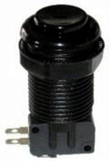 RetroArcade.us Push Button with Horizontal Microswitch (Black)