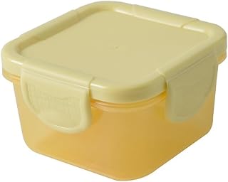 Fridge Storage Containers Sealed Crisper Household Sauce Storage Box Portable Storage Box Fruit Crisper Refrigerator Storage Box for Refrigerator Fruit Vegetable (Color : Yellow, Size : F)