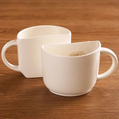 Tasses à thé et café 130 ml ensemble de 2 blanc Aport