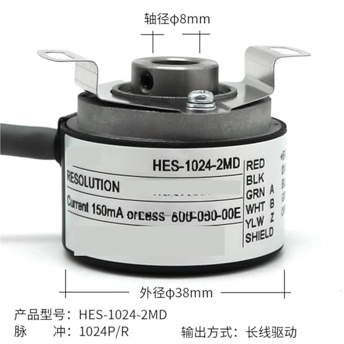 Codeur HES-1024-2MHT évite les erreurs de positionnement d'axe