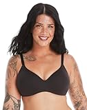 Hanes Womens Concealing Petals Wireless Bra with Convertible Straps, M, Black